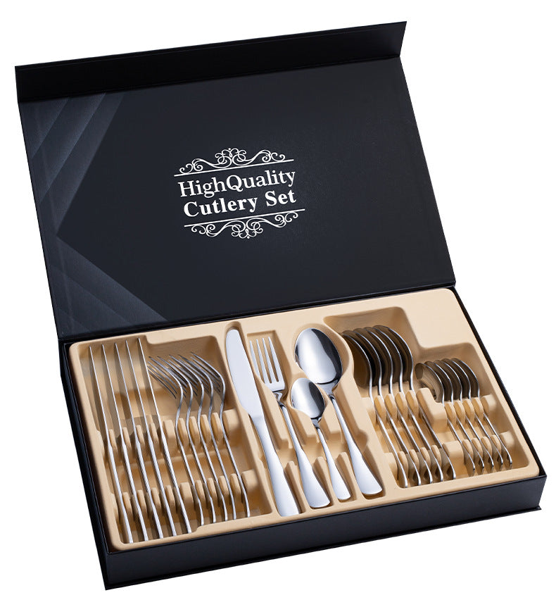 24-Piece Stainless Steel Cutlery Gift Set