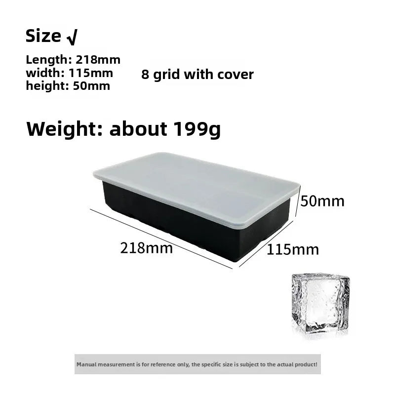 (4/6/8/15 Grids, Silicone Spherical Ice Cube Molds Reusable)