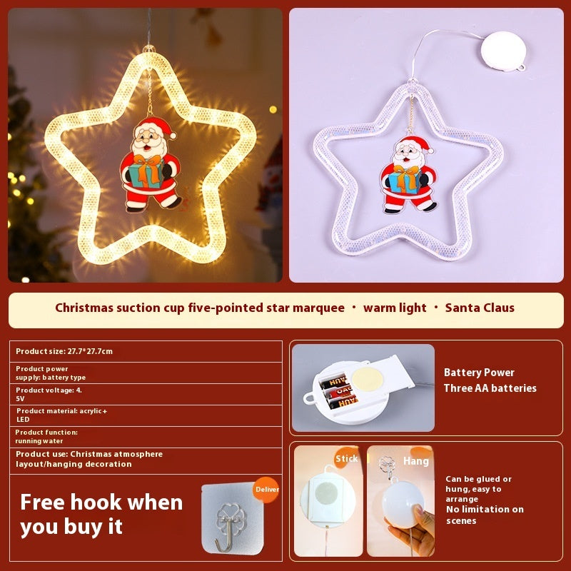 Christmas Pendant Light – LED Star Hanging Decor