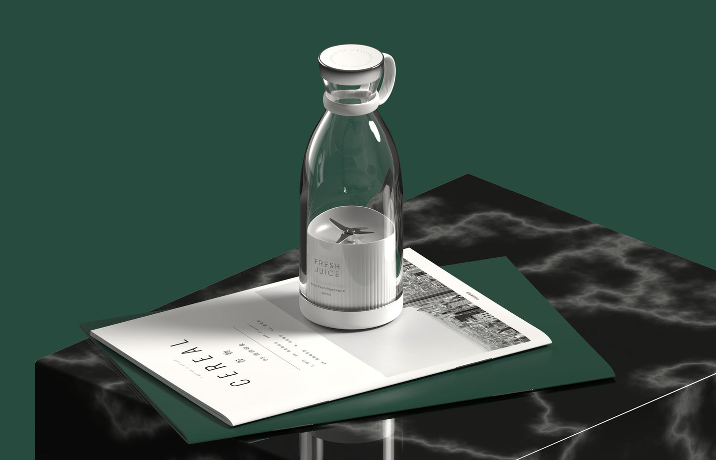 350ML USB Rechargeable Portable Juicer Blender – Household Mini Mixer Cup