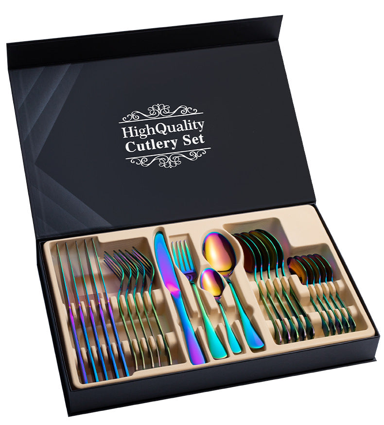24-Piece Stainless Steel Cutlery Gift Set