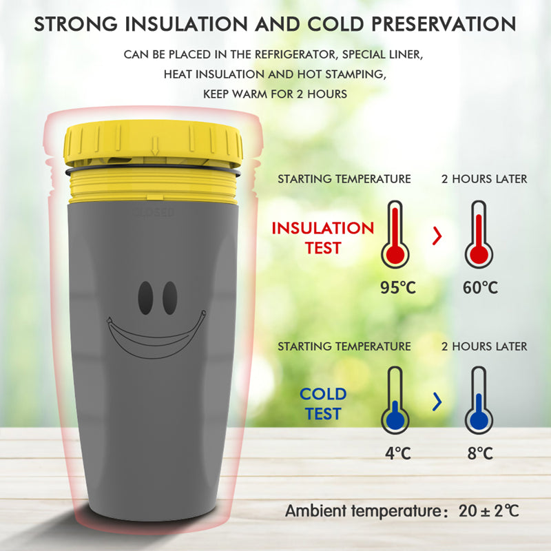 Portable Double-Insulated Tumbler with Straw – Travel Sippy Cup