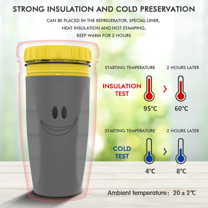 Portable Double-Insulated Tumbler with Straw – Travel Sippy Cup