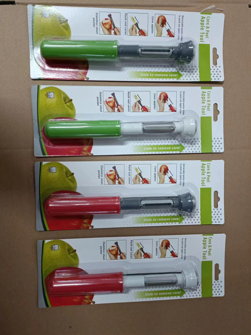 Stainless Steel Two-in-one Shrink Fruit Peeler