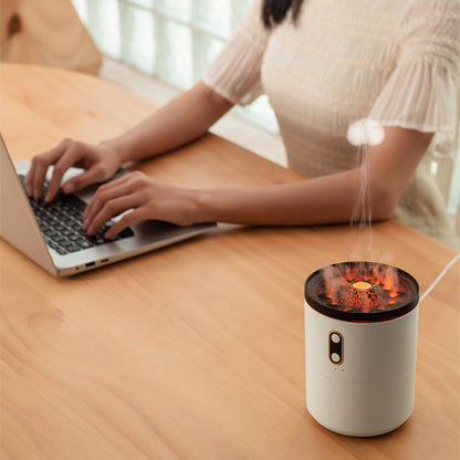 Volcanic Flame USB Aroma Diffuser Humidifier Lamp