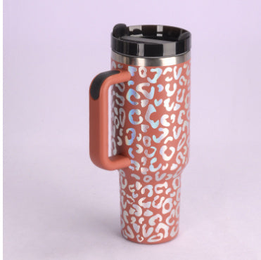 40oz Insulated Tumbler – Lid, Handle, Straw, Perfect Gift