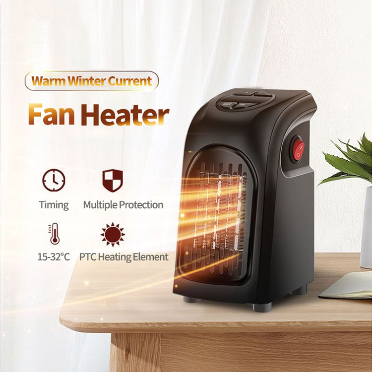 Mini Electric Ceramic Air Heater – Portable Room & Office Wall Warmer