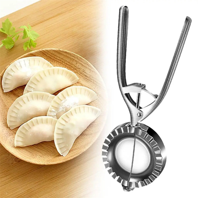 Stainless Steel Dumpling Mold & Press (Manual Kitchen Tool)