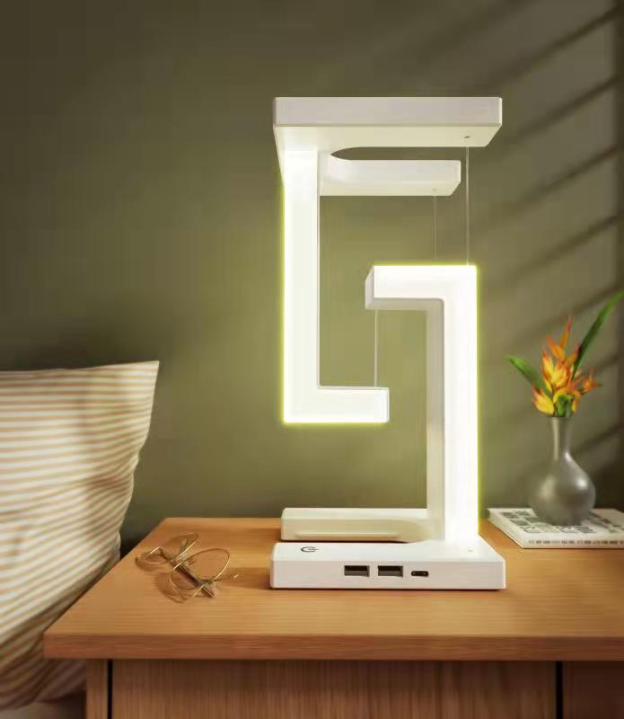 Floating Wireless Charger Balance Lamp – Cool Desk Light
