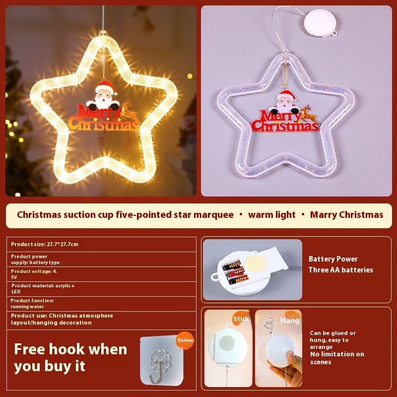 Christmas Pendant Light – LED Star Hanging Decor