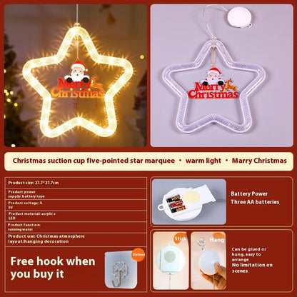Christmas Pendant Light – LED Star Hanging Decor