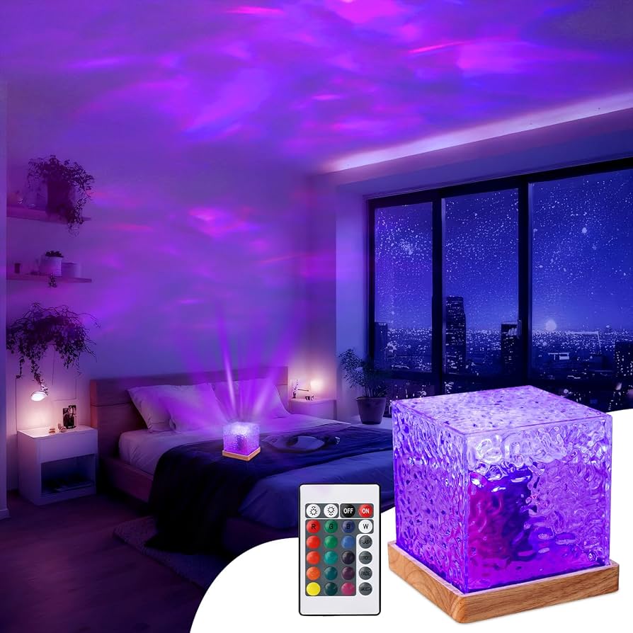 LED Aurora Projector Lamp – Night Light & Room Decor