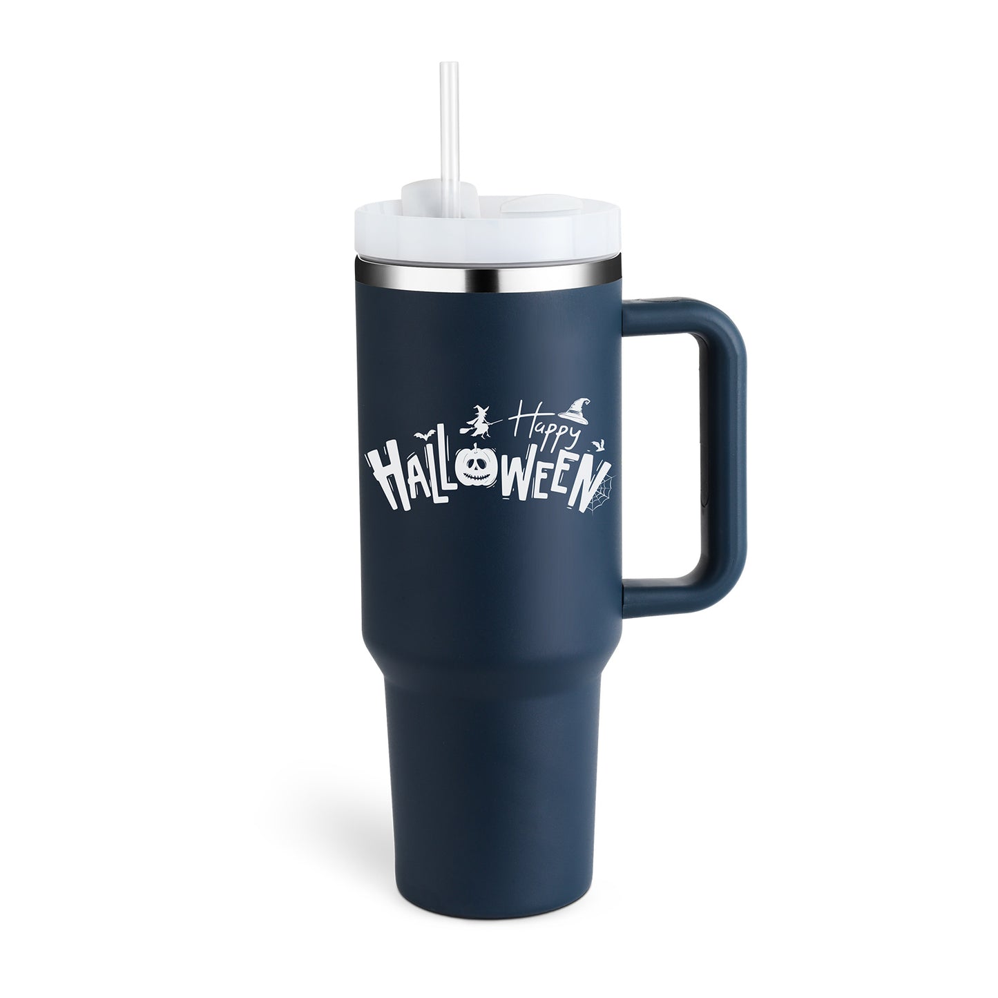 40oz Insulated Tumbler – Lid, Handle, Straw, Perfect Gift