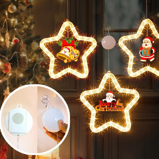 Christmas Pendant Light – LED Star Hanging Decor