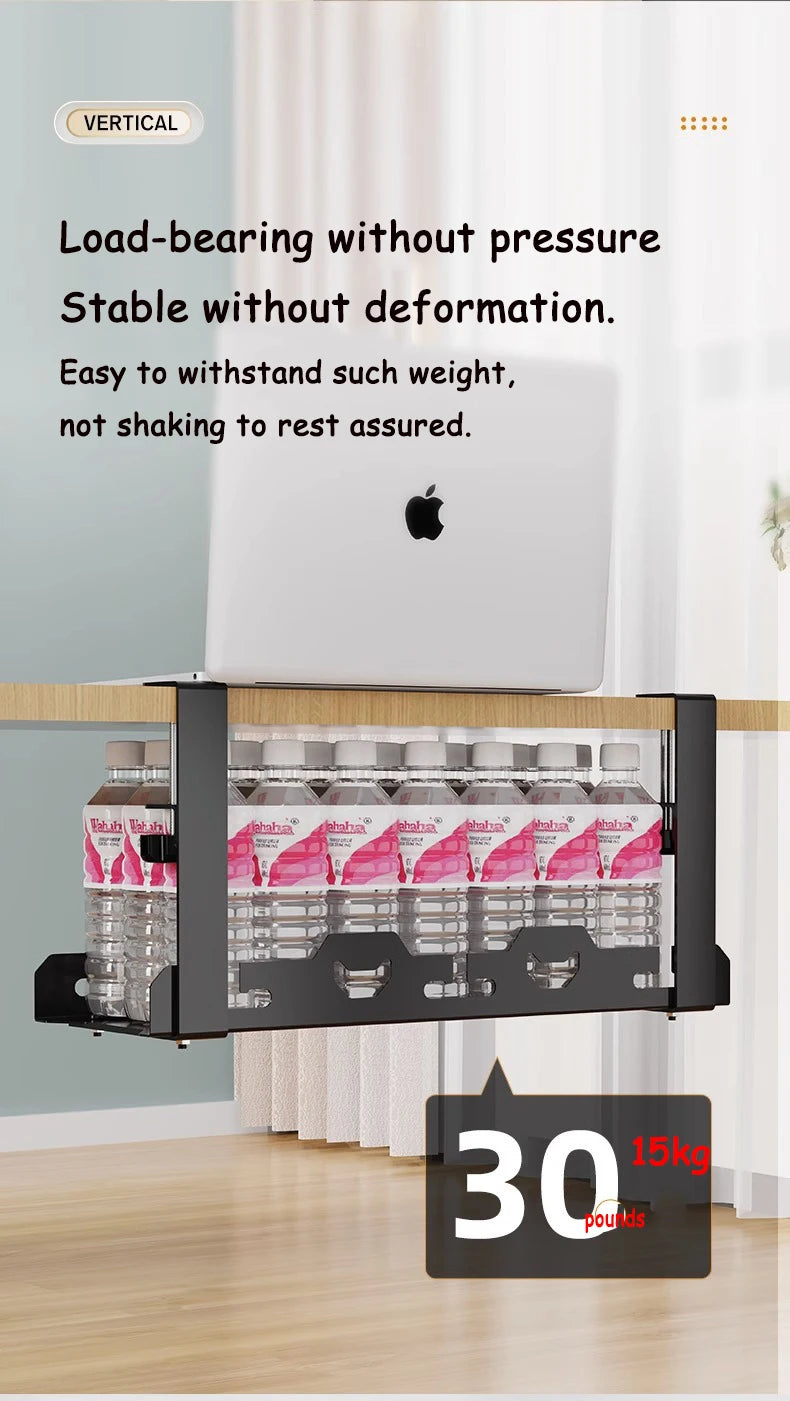 Under Desk Cable Management Tray Metal Wire Organizer