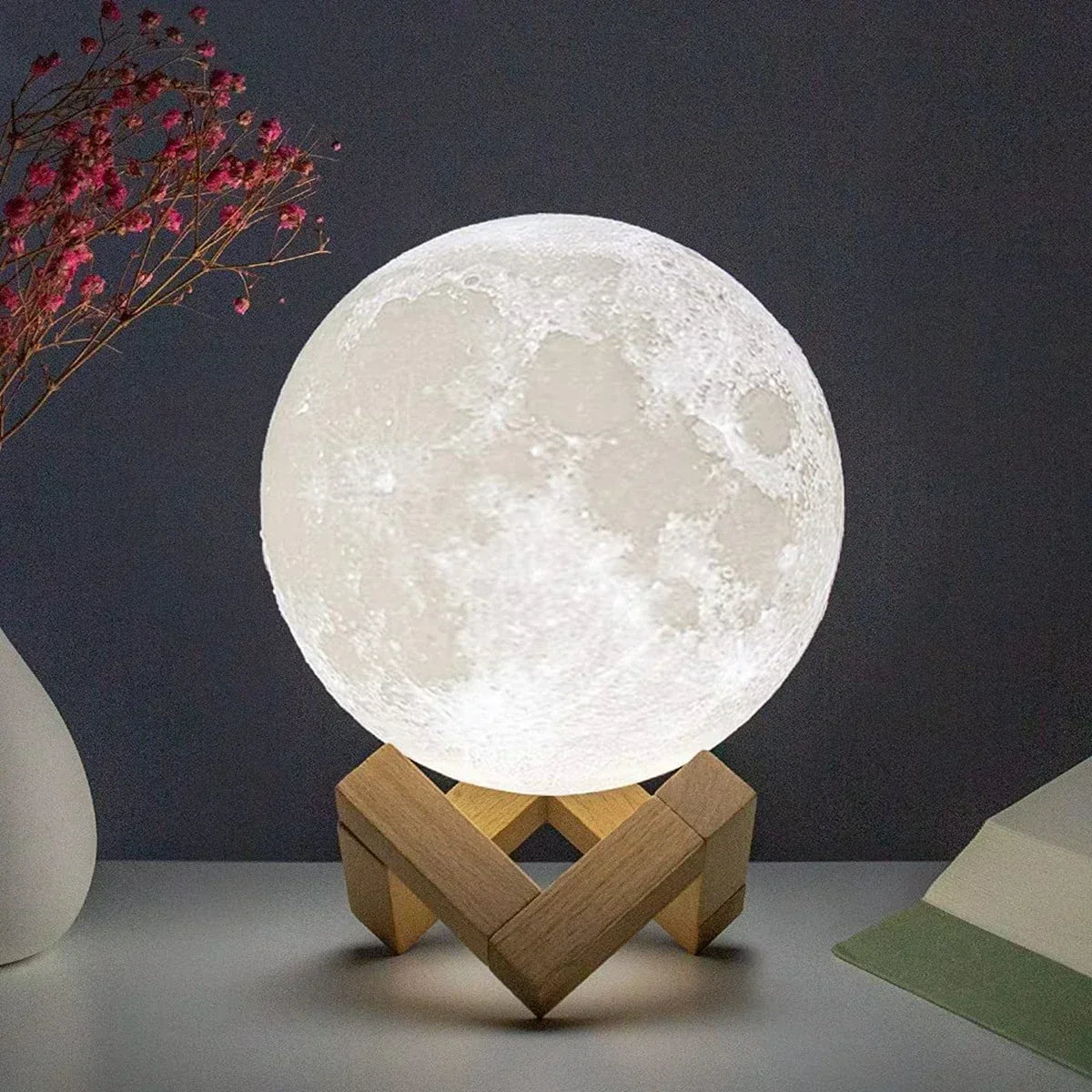 LED Moon Galaxy Night Light – Kids Bedroom Lamp