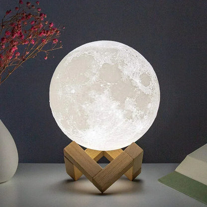 LED Moon Galaxy Night Light – Kids Bedroom Lamp