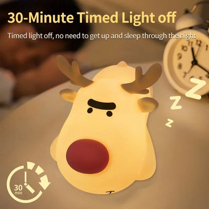 Cute Animal LED Night Light – Kids Bedroom Lamp