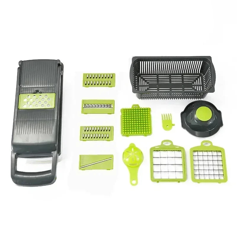 16-in-1 Vegetable & Fruit Chopper – Multi-Function Kitchen Slicer