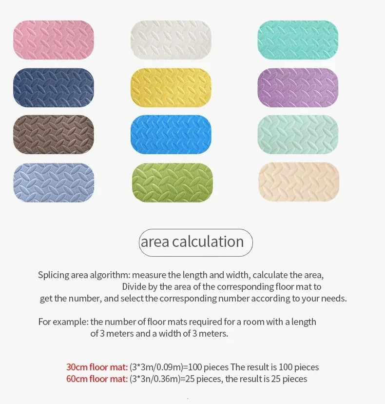 EVA Foam Puzzle Baby Play Mat 16pcs