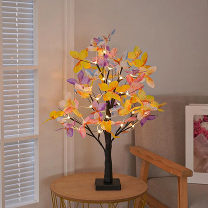 LED Butterfly Bonsai Tree Night Light (DIY Decorative Lamp)