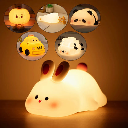 Cute Animal LED Night Light – Kids Bedroom Lamp