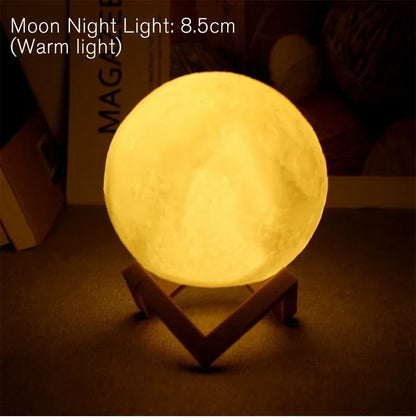 LED Moon Galaxy Night Light – Kids Bedroom Lamp