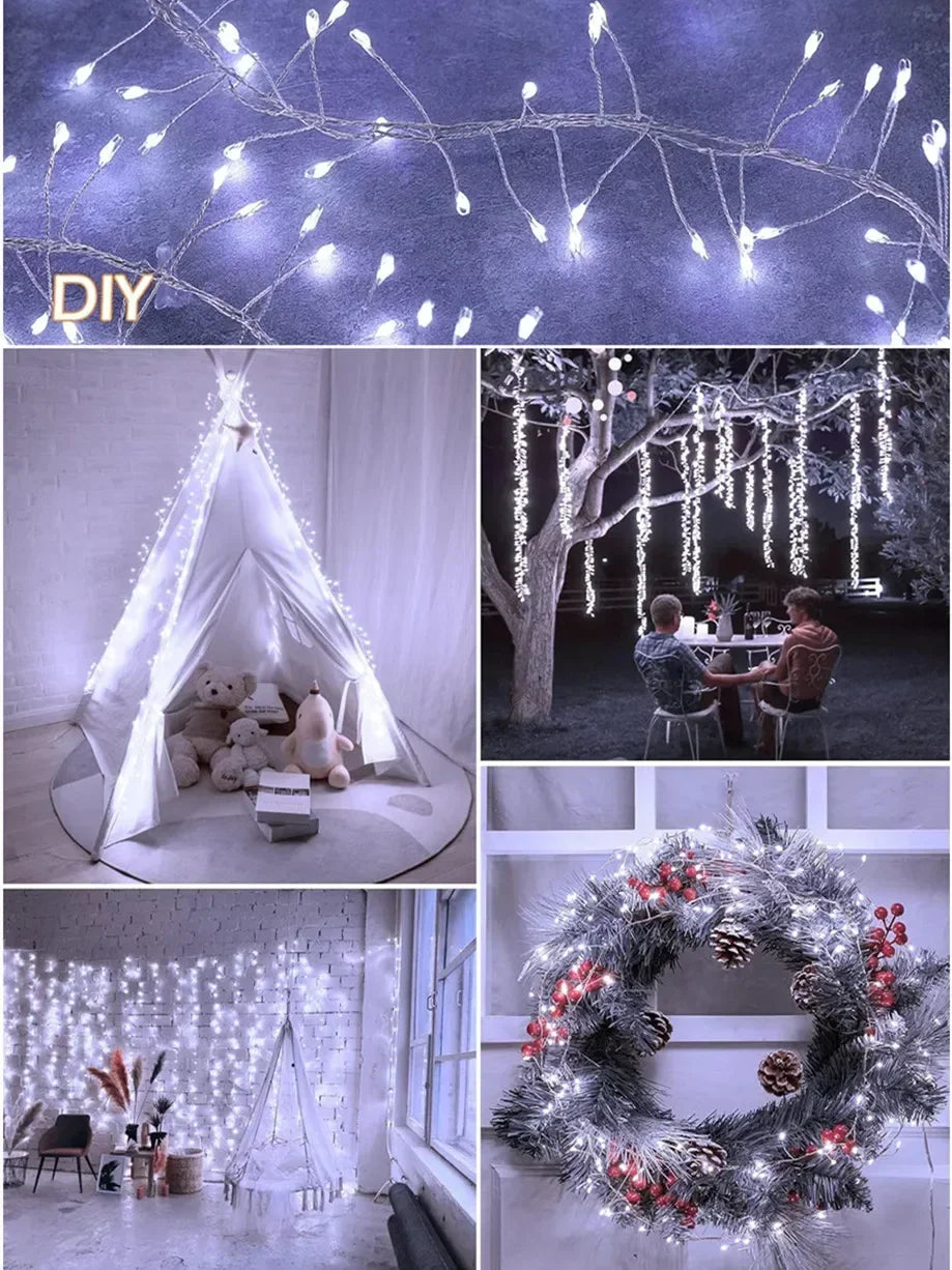 3/6M Fairy Garland USB LED Firecracker String Lights