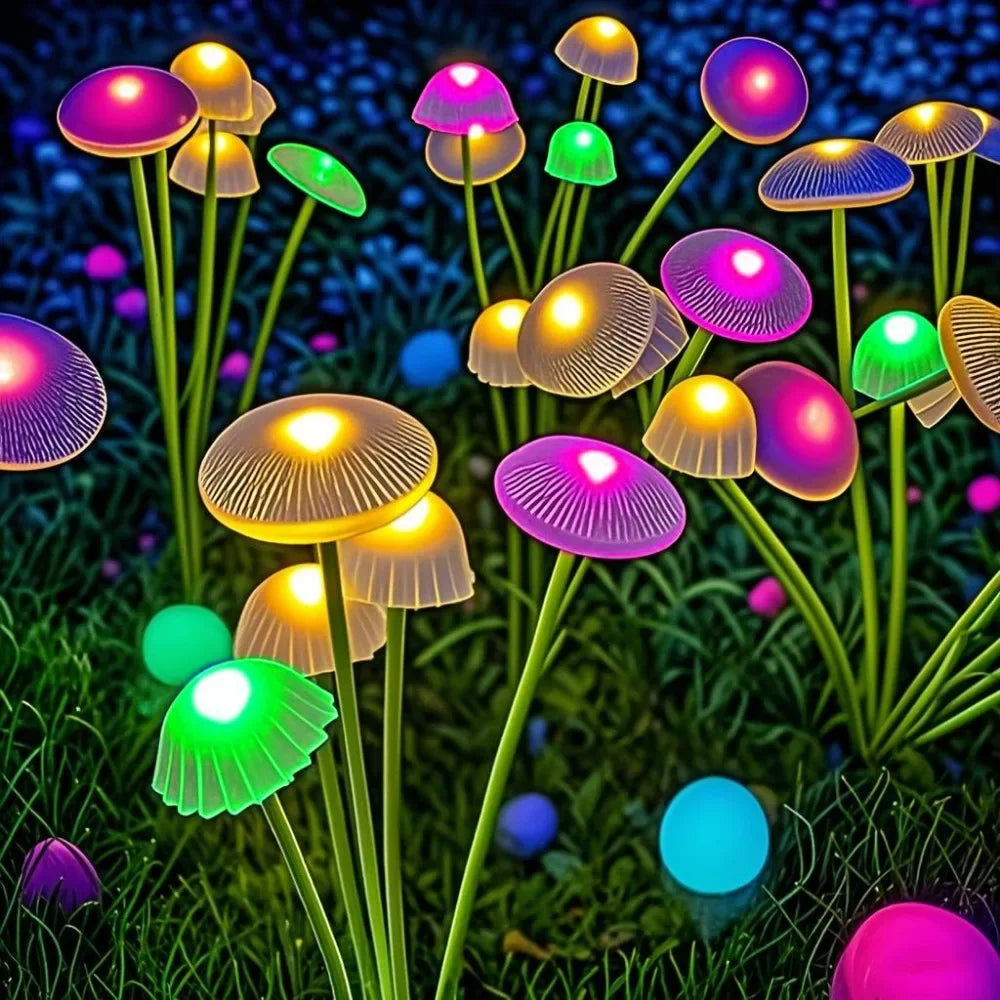LED Solar Mushroom Lights – Waterproof Yard & Pathway Decor