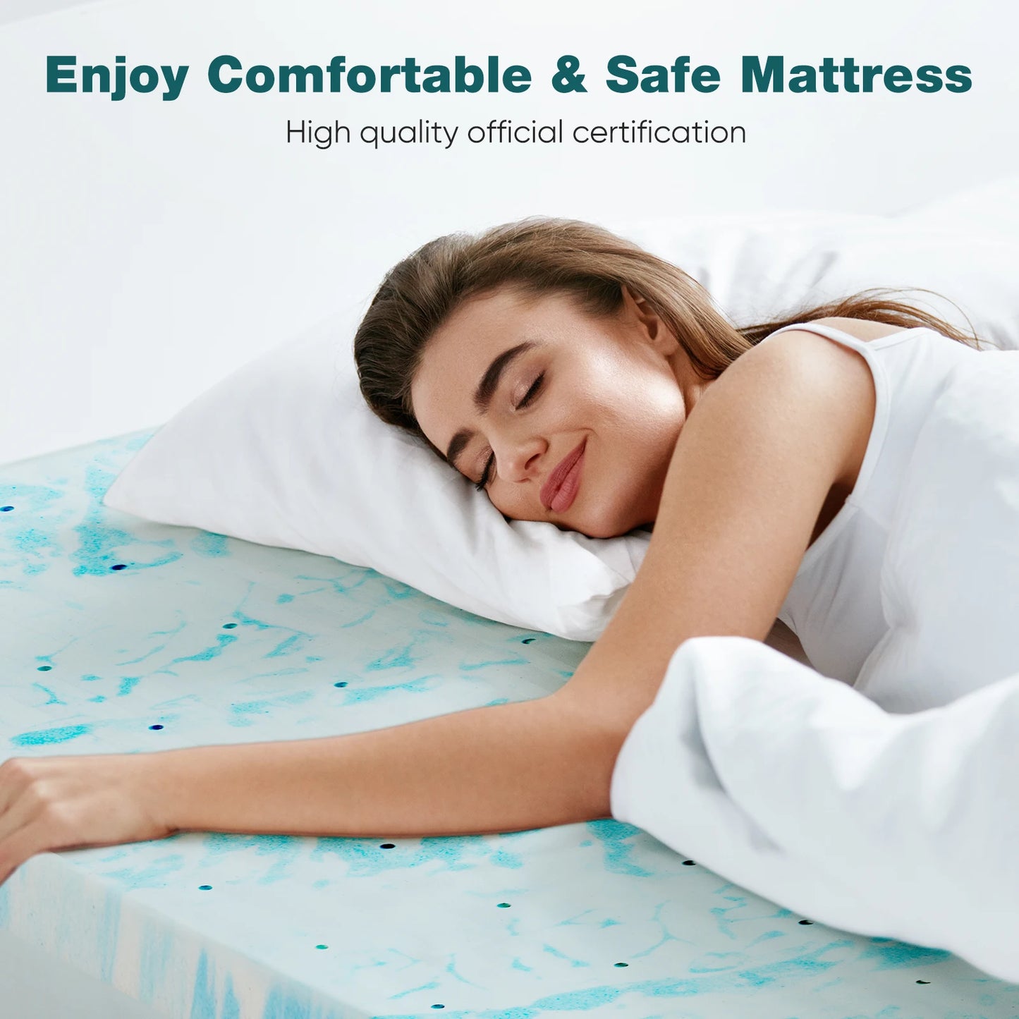 Cooling Gel Memory Foam Mattress Topper