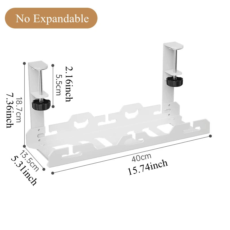 Under Desk Cable Management Tray Metal Wire Organizer