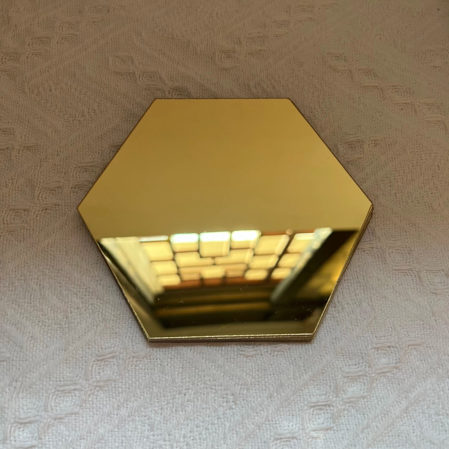 6/12pcs 3D Hexagon Mirror Wall Stickers Self-Adhesive DIY Decor