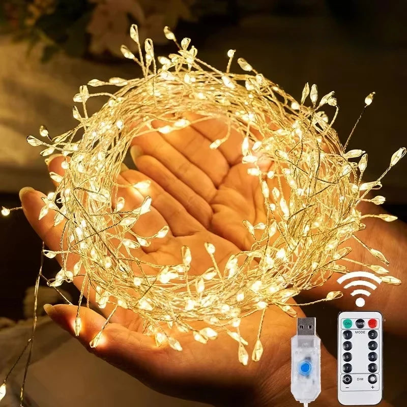 3/6M Fairy Garland USB LED Firecracker String Lights