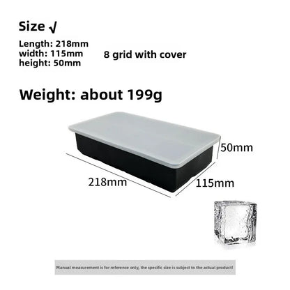 (4/6/8/15 Grids, Silicone Spherical Ice Cube Molds Reusable)