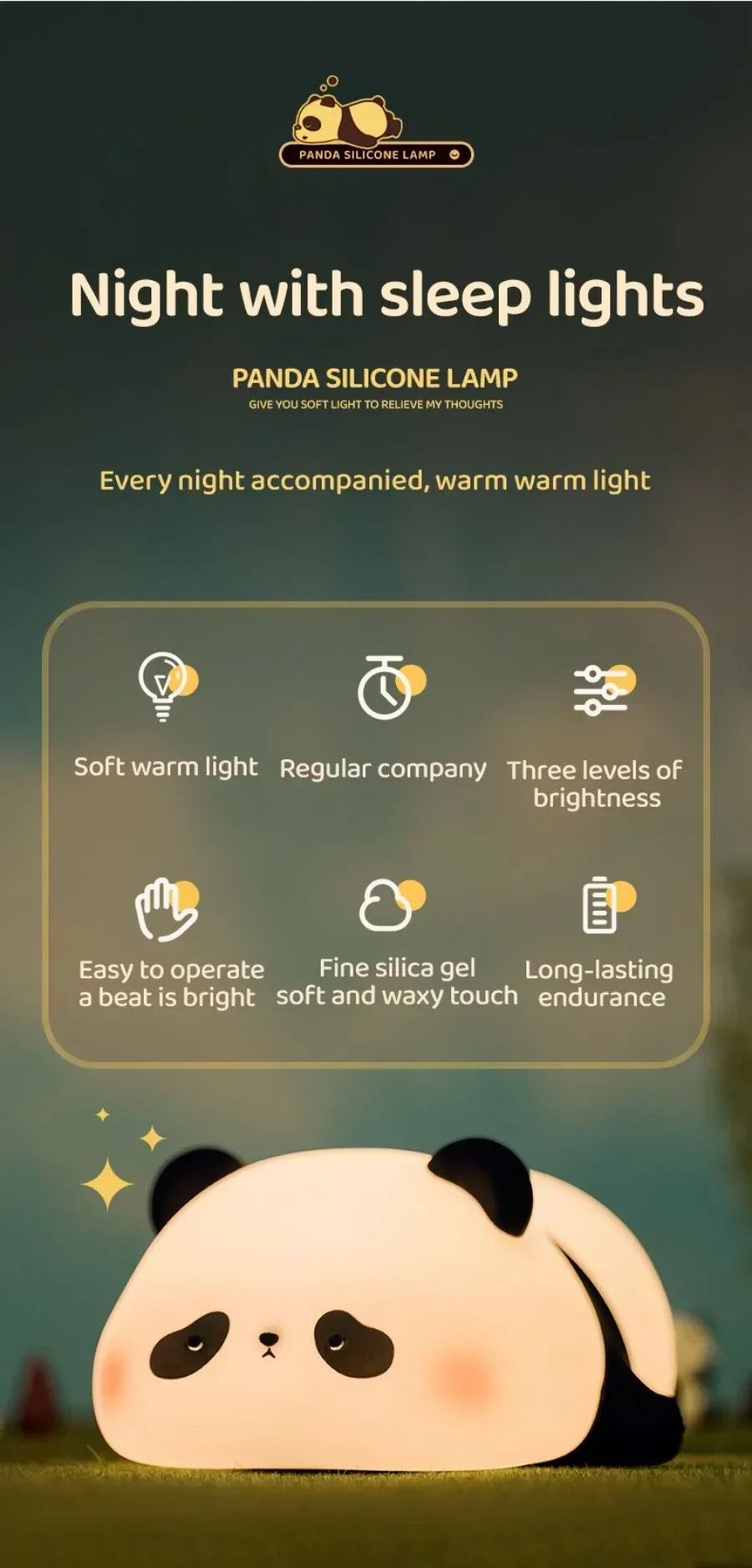 Cute Animal LED Night Light – Kids Bedroom Lamp