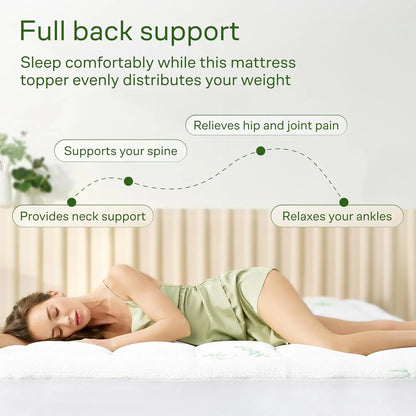 Ultra Soft Aloe Pillow Top Mattress Topper
