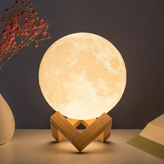 LED Moon Galaxy Night Light – Kids Bedroom Lamp