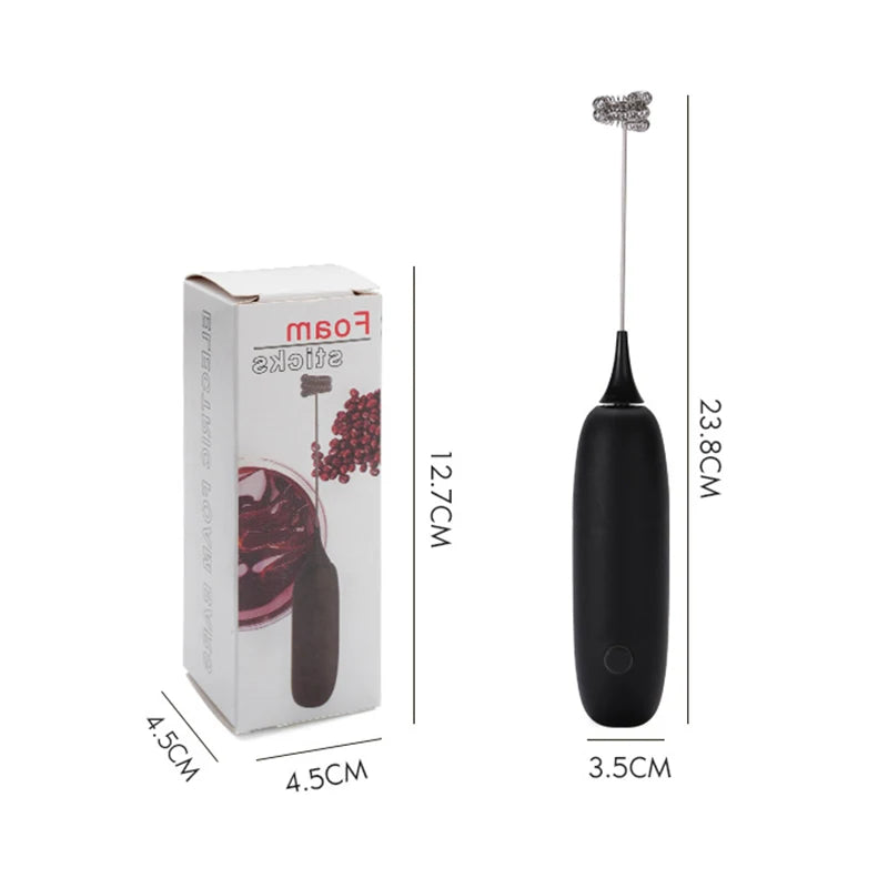 3-Speed Handheld Foam MakerUSB Rechargeable Milk Frother