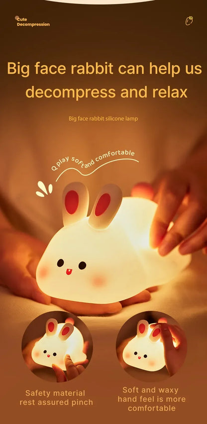 Cute Animal LED Night Light – Kids Bedroom Lamp