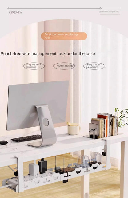 Under Desk Cable Management Tray Metal Wire Organizer