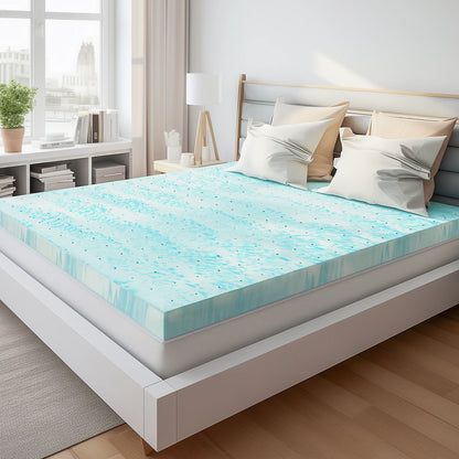 Cooling Gel Memory Foam Mattress Topper