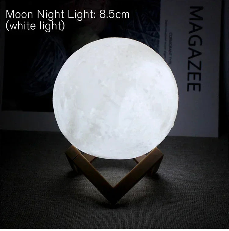 LED Moon Galaxy Night Light – Kids Bedroom Lamp