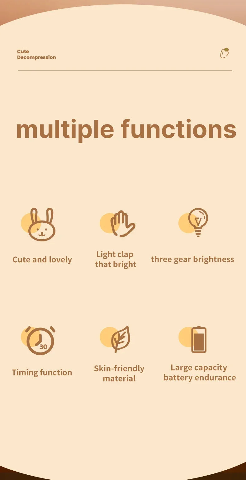 Cute Animal LED Night Light – Kids Bedroom Lamp