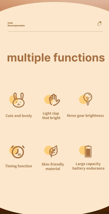 Cute Animal LED Night Light – Kids Bedroom Lamp