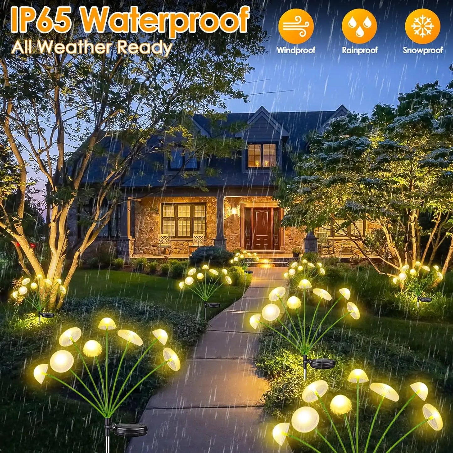 LED Solar Mushroom Lights – Waterproof Yard & Pathway Decor