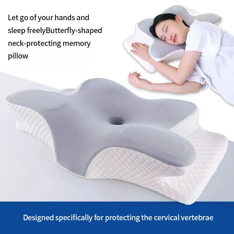Summer Cooling Memory Foam Pillow – Cervical Neck Support