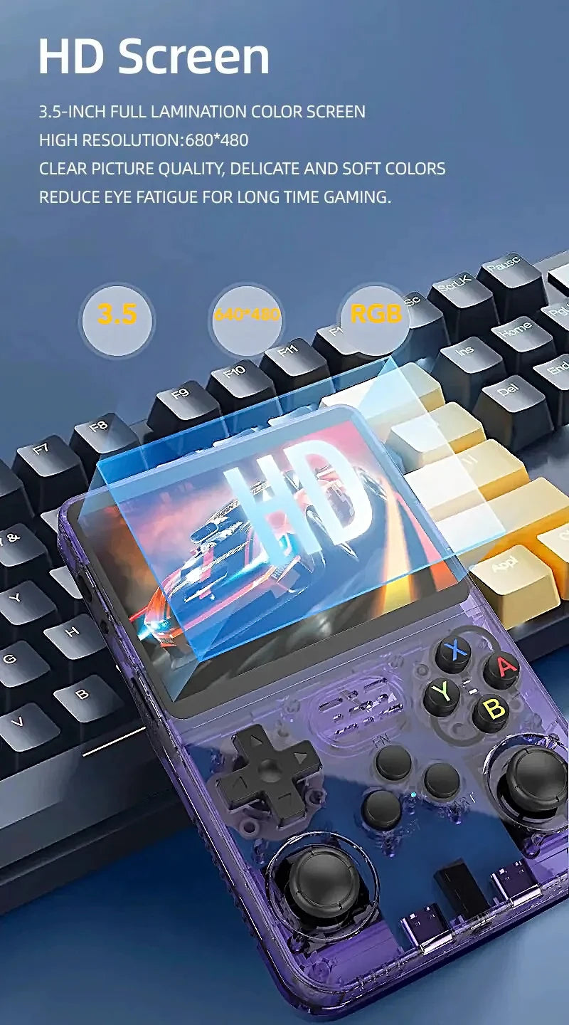 R36S Retro Handheld Game Console (3.5" IPS, Linux, Portable)