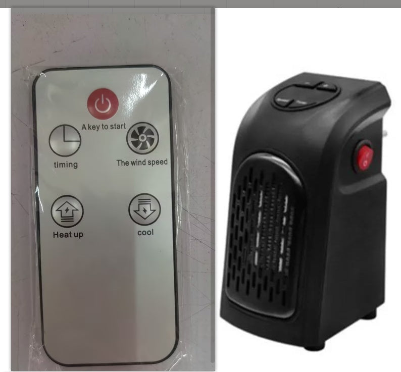 Mini Electric Ceramic Air Heater – Portable Room & Office Wall Warmer