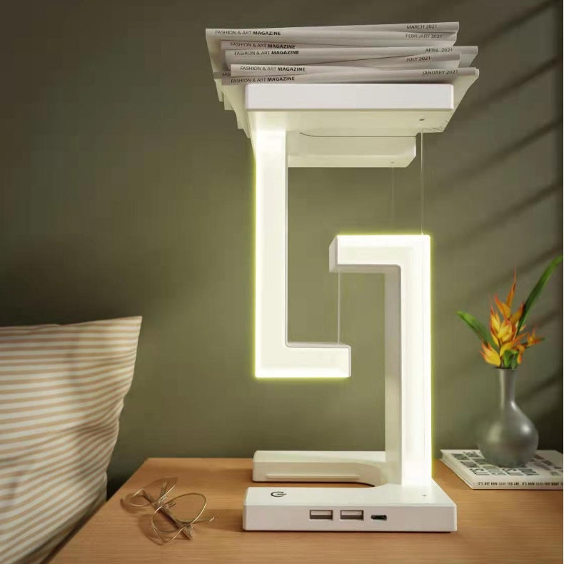Floating Wireless Charger Balance Lamp – Cool Desk Light