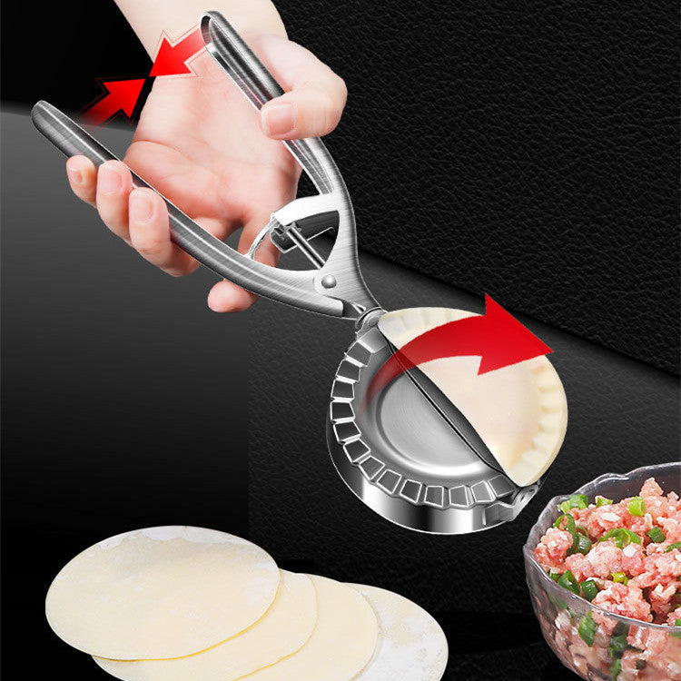Stainless Steel Dumpling Mold & Press (Manual Kitchen Tool)